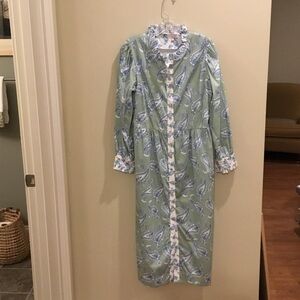 Paisley Print Long Sleeve Dress